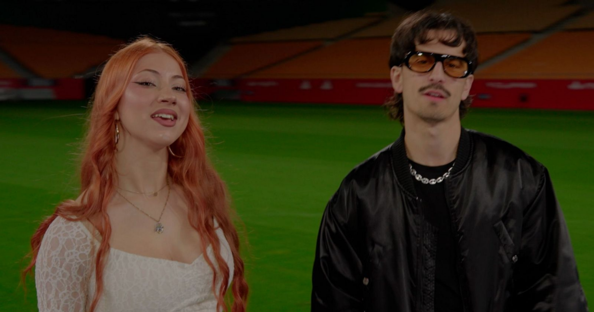 Tony Grox y LUCYCALYS en la previa de la Copa del Rey | Imagen: RTVE