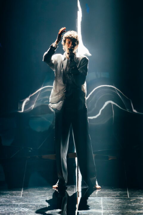 Daniel Žižka (Chequia) en su primer ensayo individual en el Festival de Eurovisión 2026 | Imagen: Sarah Louise Bennett - EBU