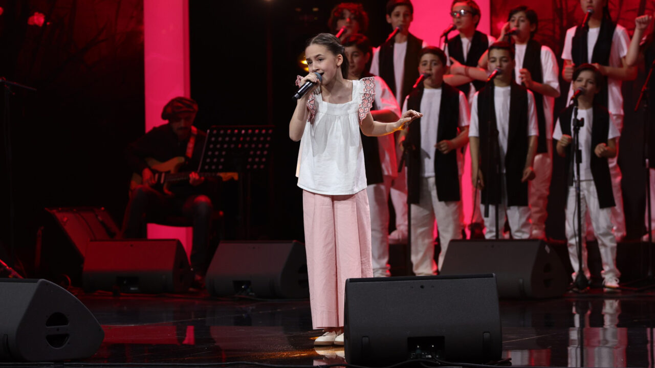 Anamaria Kukishvili en la Gala 7 del Ranina 2026 | Imagen: GPB