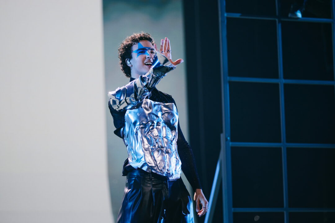 COSMÓ (Austria) en su primer ensayo individual en el Festival de Eurovisión 2026 | Imagen: Alma Bengtsson - EBU