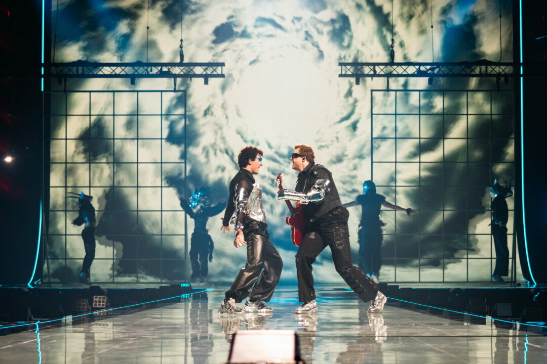 COSMÓ (Austria) en su primer ensayo individual en el Festival de Eurovisión 2026 | Imagen: Corinne Cumming - EBU
