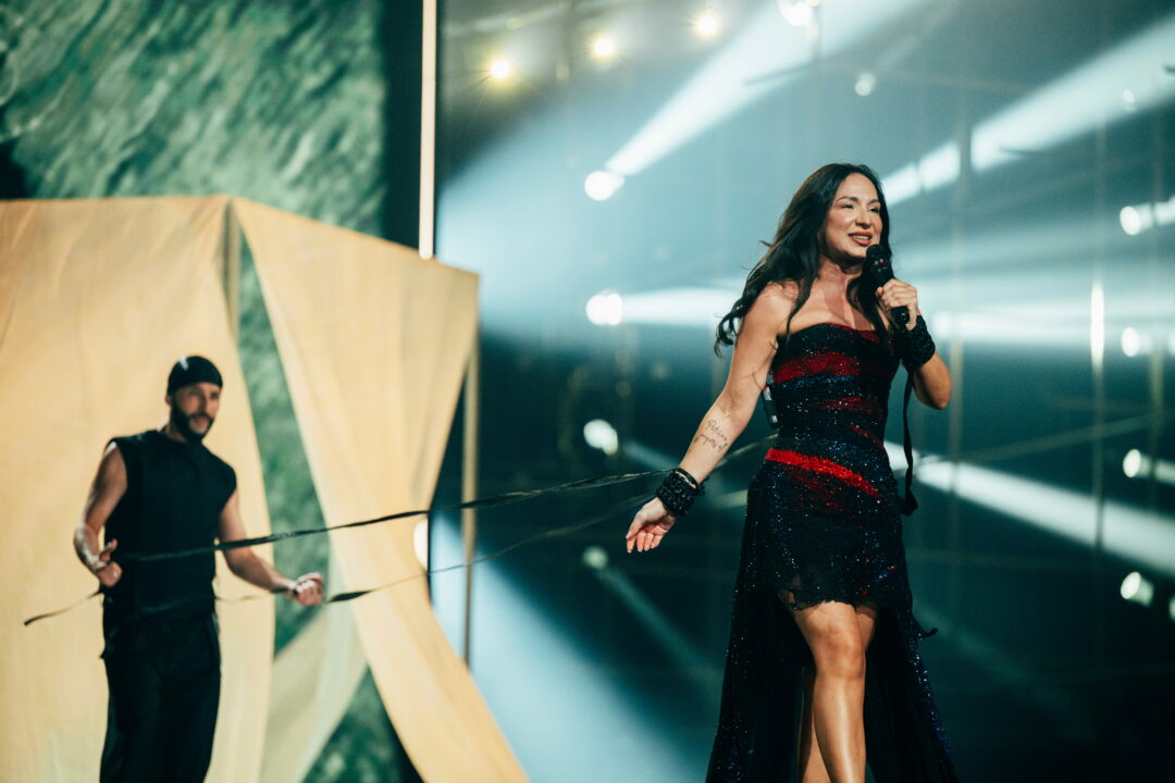 JIVA (Azerbaiyán) en su primer ensayo individual en el Festival de Eurovisión 2026 | Imagen: Sarah Louise Bennett - EBU