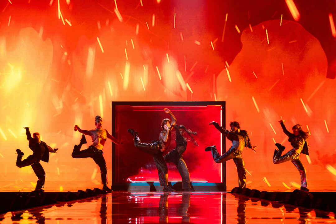 Søren Torpegaard Lund (Dinamarca) en su primer ensayo individual en el Festival de Eurovisión 2026 | Imagen: Corinne Cumming - EBU