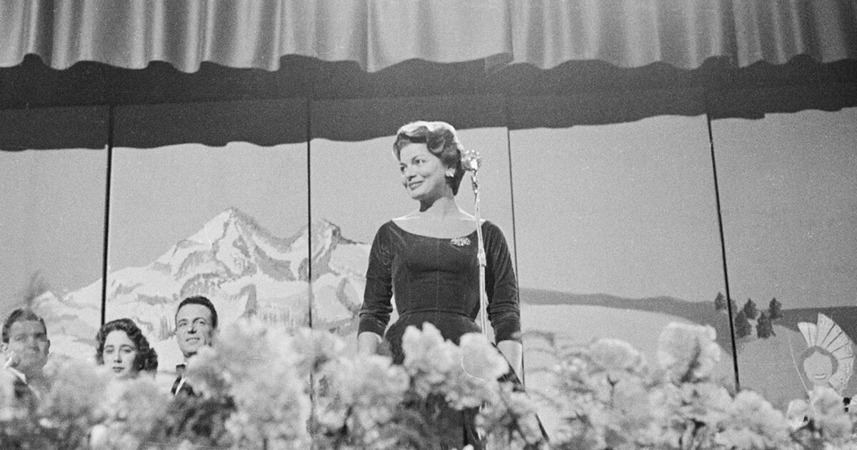 Lys Assia, ganadora del Festival de Eurovisión 1956 | Imagen: Vincenzo Vicari - City of Lugano Historical Archives - EBU