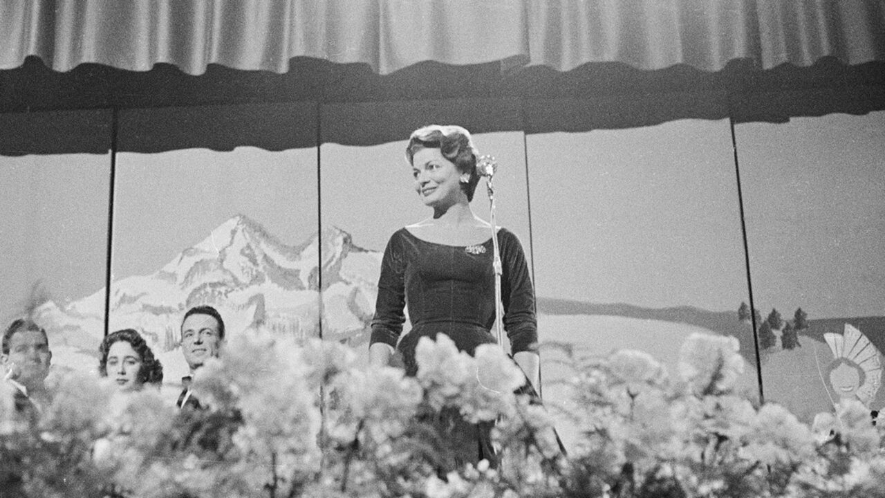 Lys Assia, ganadora del Festival de Eurovisión 1956 | Imagen: Vincenzo Vicari - City of Lugano Historical Archives - EBU