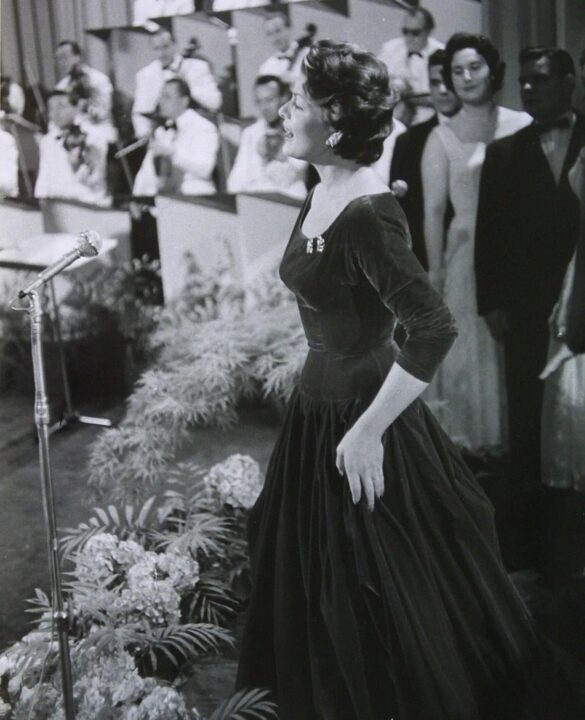 Lys Assia, ganadora del Festival de Eurovisión 1956 | Imagen: Vincenzo Vicari - City of Lugano Historical Archives - EBU