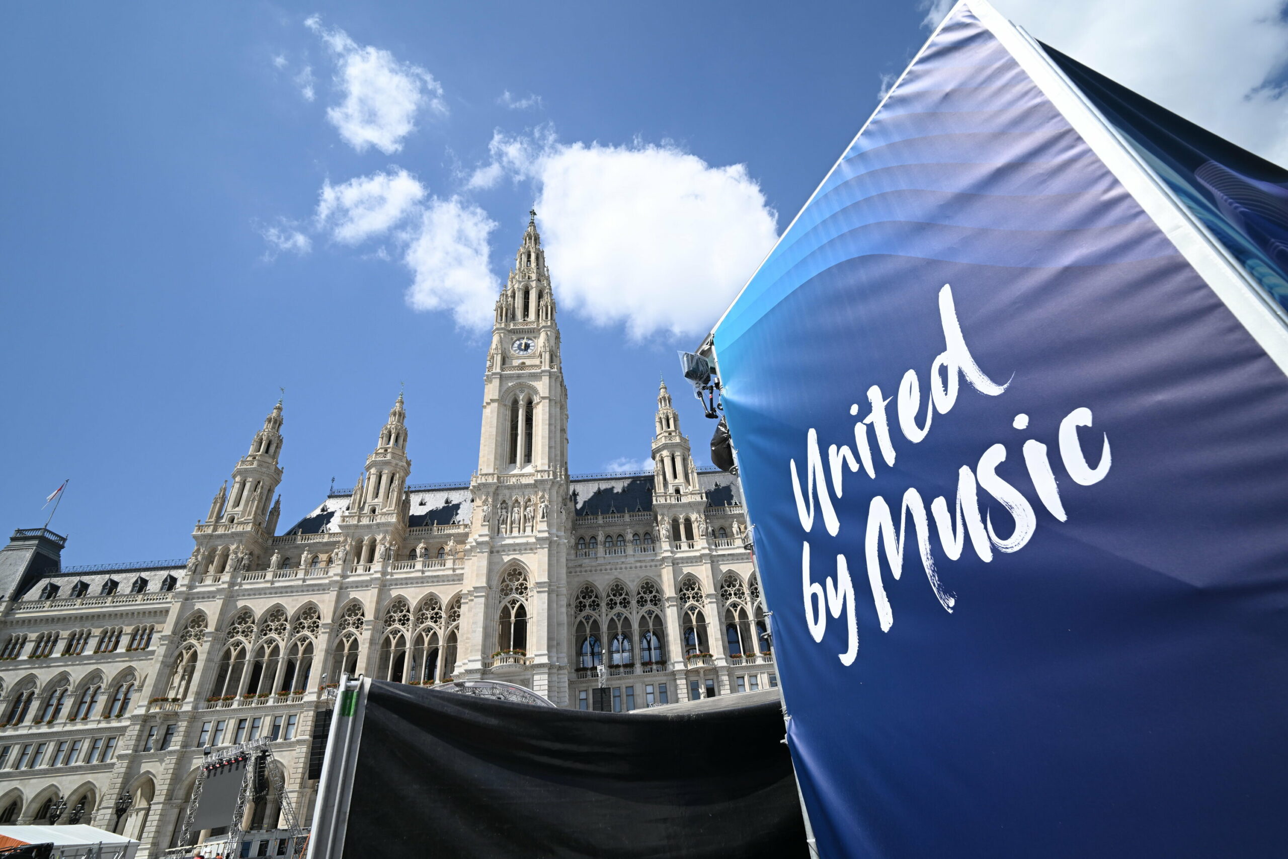 Rathausplatz de Viena, sede de la Eurovision Village y de la Alfombra Turquesa del Festival de Eurovisión 2026 | Imagen: Hans Leitner - ORF