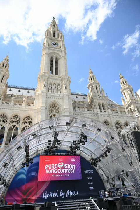 Rathausplatz de Viena, sede de la Eurovision Village y de la Alfombra Turquesa del Festival de Eurovisión 2026 | Imagen: Hans Leitner - ORF