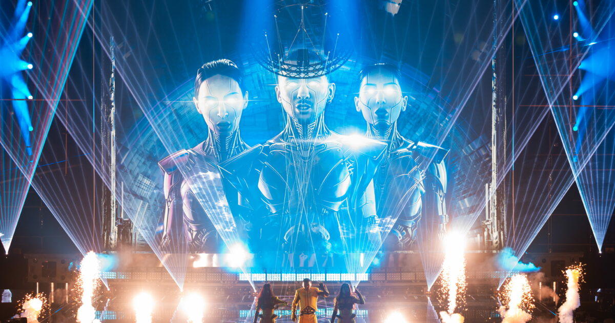 Bzikebi (Georgia) en su primer ensayo individual en el Festival de Eurovisión 2026 | Imagen: Corinne Cumming - EBU