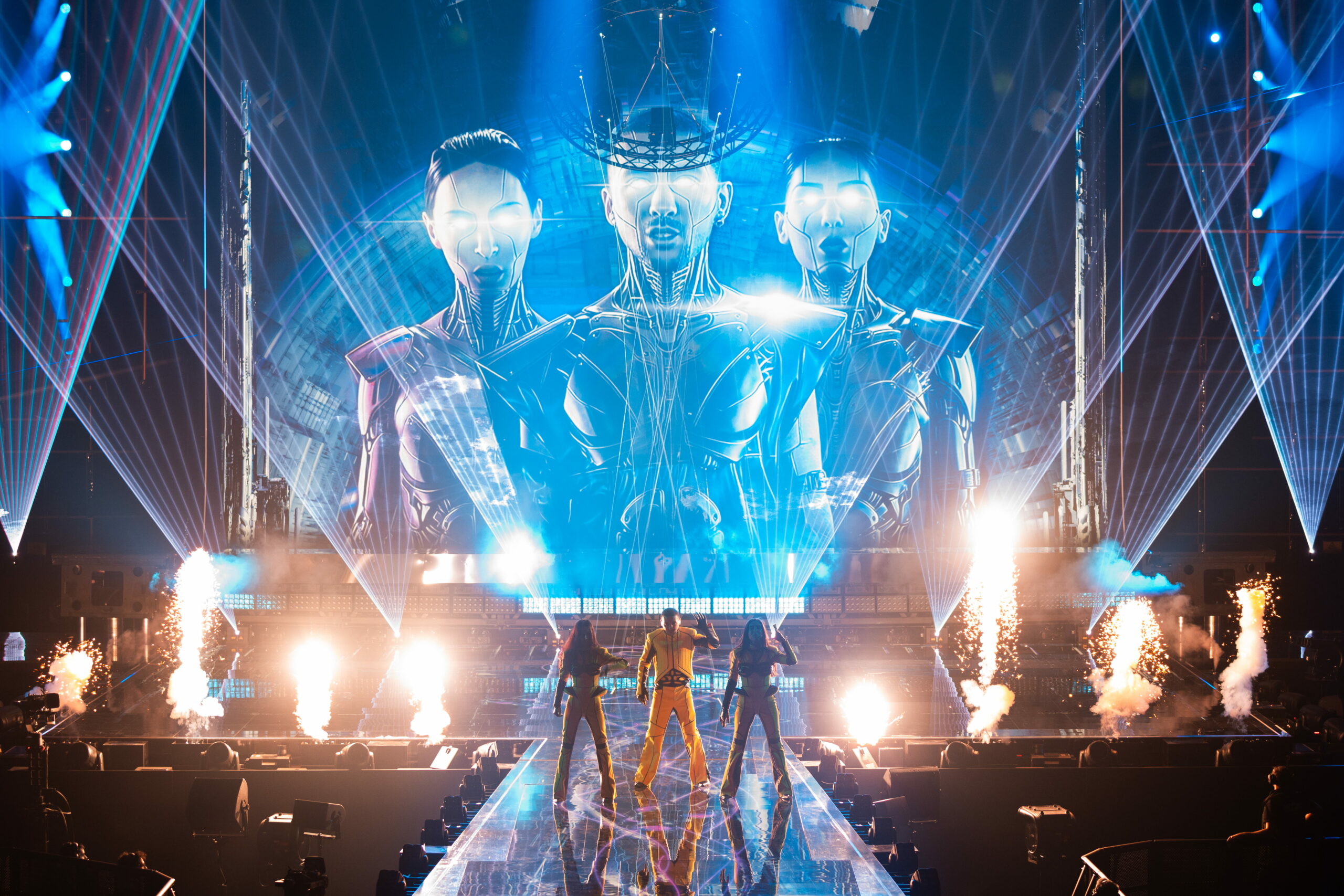 Bzikebi (Georgia) en su primer ensayo individual en el Festival de Eurovisión 2026 | Imagen: Corinne Cumming - EBU