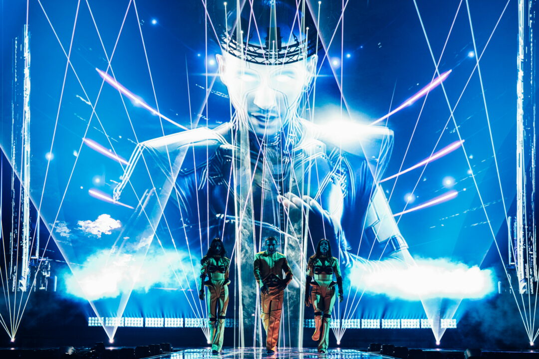 Bzikebi (Georgia) en su primer ensayo individual en el Festival de Eurovisión 2026 | Imagen: Sarah Louise Bennett - EBU