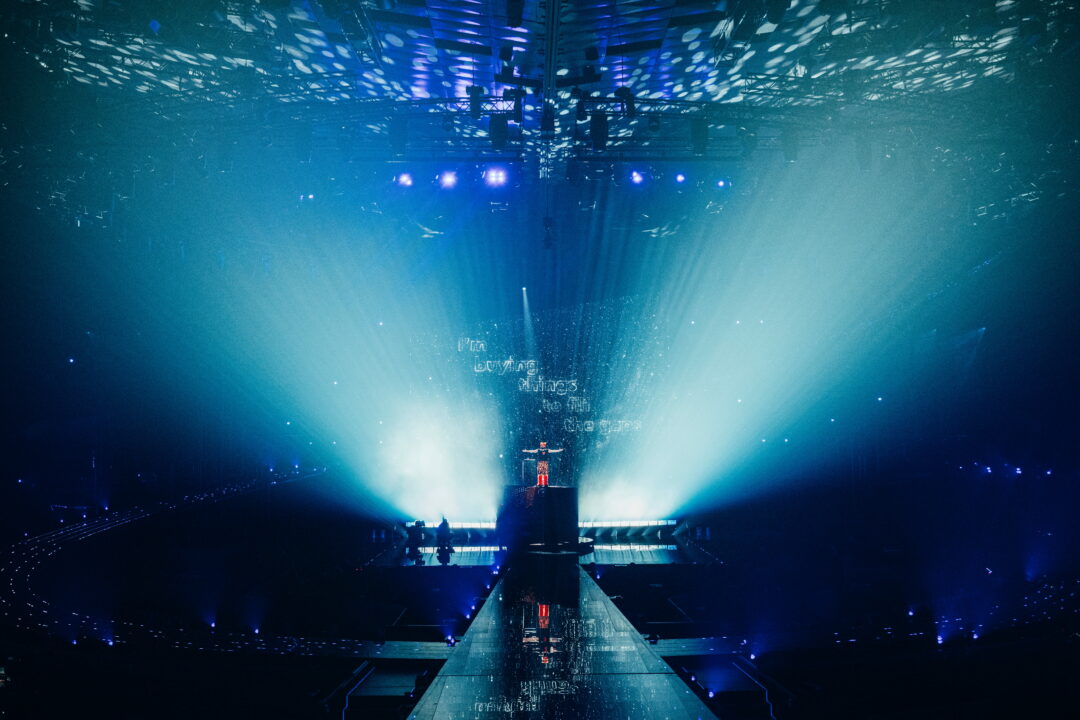 Akylas (Grecia) en su primer ensayo individual en el Festival de Eurovisión 2026 | Imagen: Sarah Louise Bennett - EBU