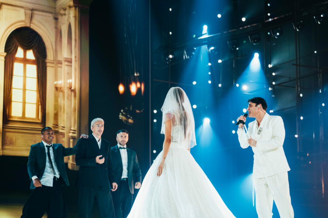 Sal Da Vinci (Italia) en su primer ensayo individual en el Festival de Eurovisión 2026 | Imagen: Sarah Louise Bennett - EBU
