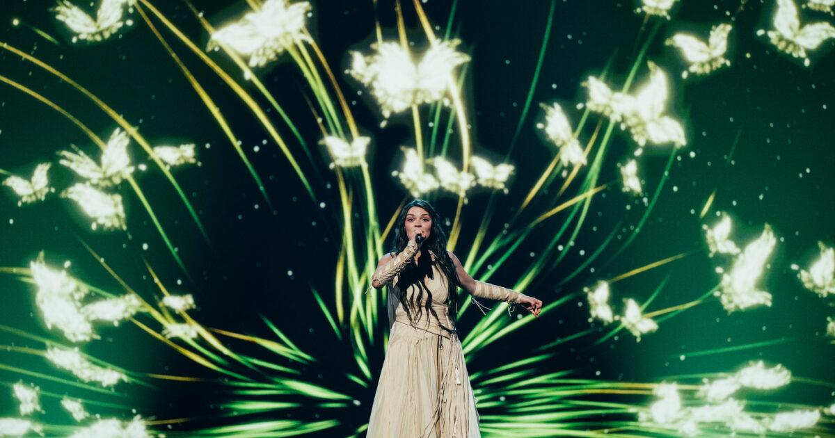 Eva Marija (Luxemburgo) en su primer ensayo individual en el Festival de Eurovisión 2026 | Imagen: Sarah Louise Bennett - EBU