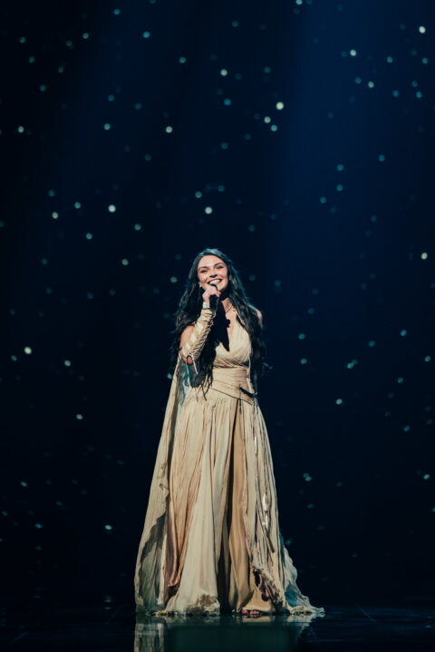 Eva Marija (Luxemburgo) en su primer ensayo individual en el Festival de Eurovisión 2026 | Imagen: Sarah Louise Bennett - EBU
