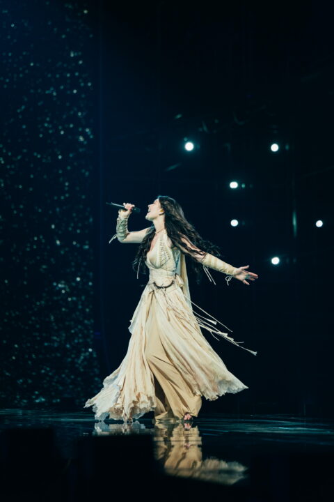 Eva Marija (Luxemburgo) en su primer ensayo individual en el Festival de Eurovisión 2026 | Imagen: Sarah Louise Bennett - EBU