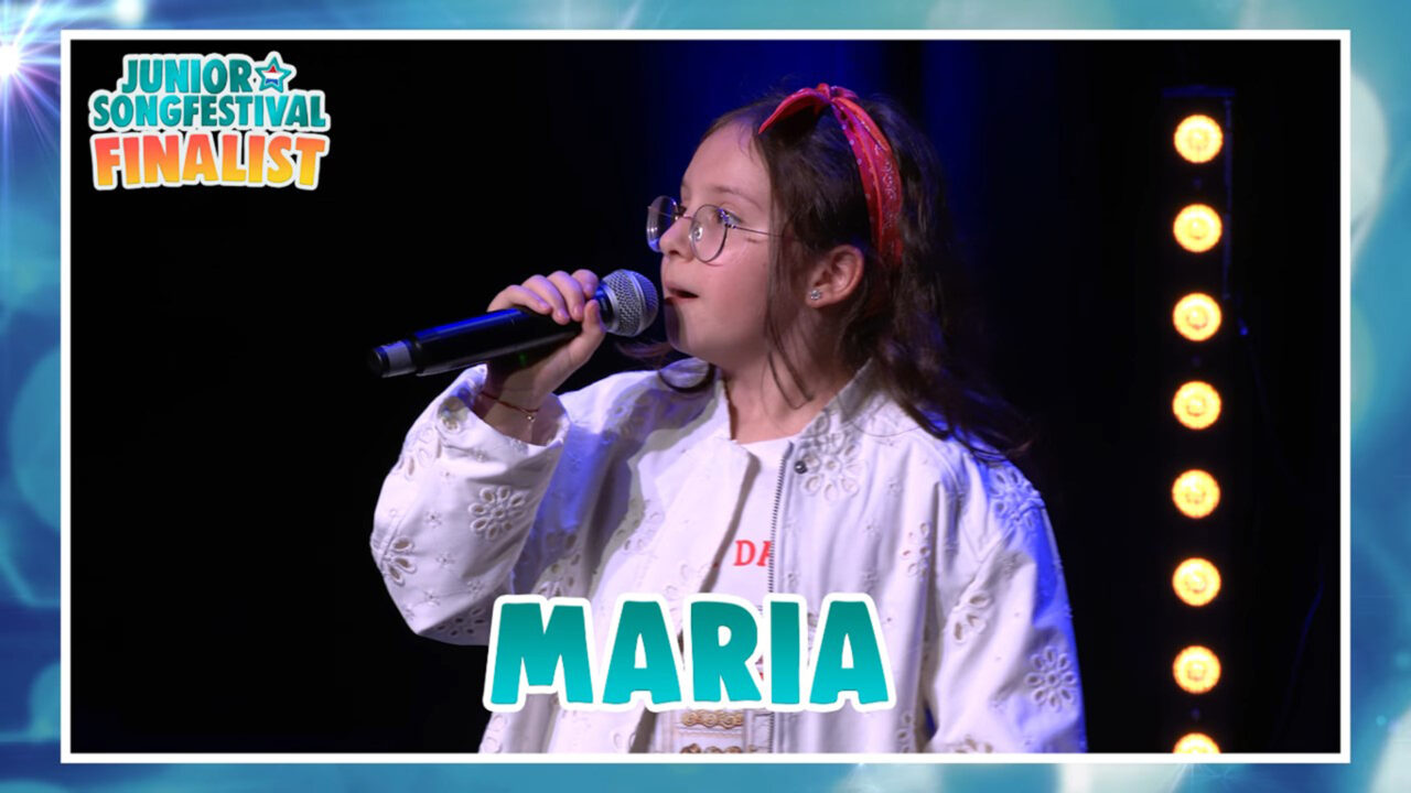Maria, finalista del Junior Songfestival 2026 | Imagen: AVROTROS