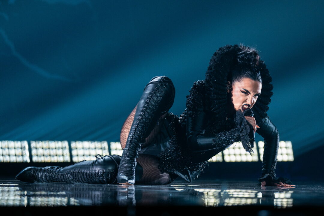 Tamara Živković (Montenegro) en su primer ensayo individual en el Festival de Eurovisión 2026 | Imagen: Corinne Cumming - EBU