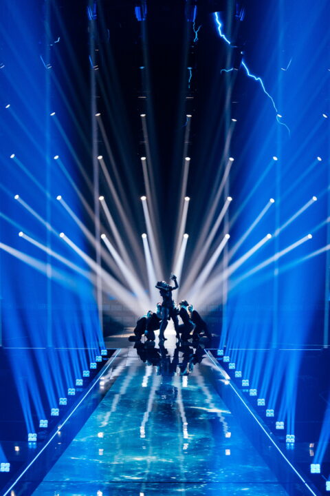 Tamara Živković (Montenegro) en su primer ensayo individual en el Festival de Eurovisión 2026 | Imagen: Corinne Cumming - EBU