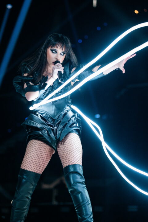 Alexandra Căpitănescu (Rumanía) en su primer ensayo individual en el Festival de Eurovisión 2026 | Imagen: Corinne Cumming - EBU