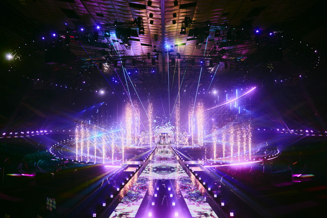 SENHIT Feat. Boy George (San Marino) en su primer ensayo individual en el Festival de Eurovisión 2026 | Imagen: Alma Bengtsson - EBU