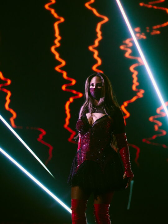 FELICIA (Suecia) en su primer ensayo individual en el Festival de Eurovisión 2026 | Imagen: Corinne Cumming - EBU