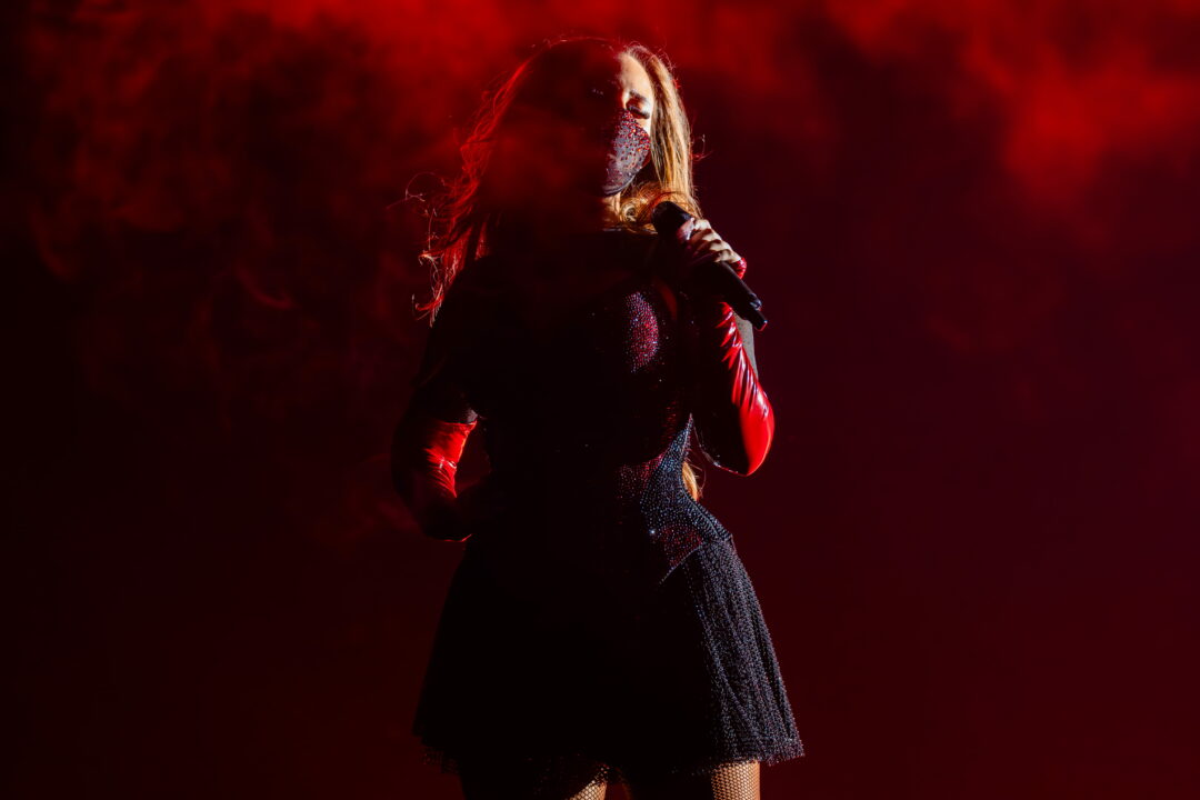 FELICIA (Suecia) en su primer ensayo individual en el Festival de Eurovisión 2026 | Imagen: Corinne Cumming - EBU