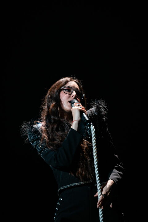 Veronica Fusaro (Suiza) en su primer ensayo individual en el Festival de Eurovisión 2026 | Imagen: Corinne Cumming - EBU