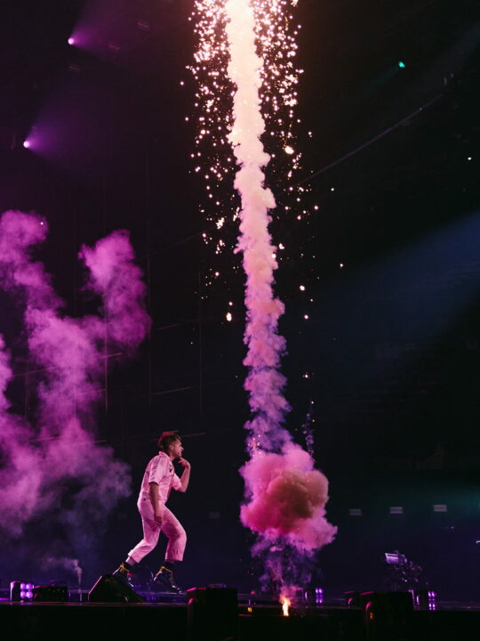 LOOK MUM NO COMPUTER (Reino Unido) en su primer ensayo individual en el Festival de Eurovisión 2026 | Imagen: Alma Bengtsson - EBU