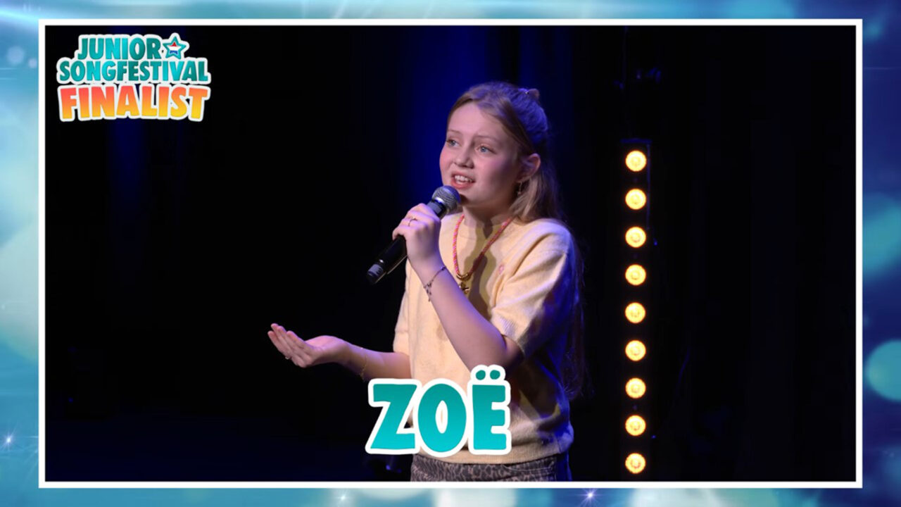 Zoë, finalista del Junior Songfestival 2026 | Imagen: AVROTROS