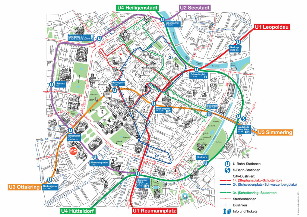 Mapa de Viena (Austria) | Imagen: viennamap360