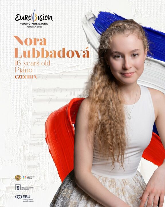 Nora Lubbadová, representante de Chequia en el Festival de Eurovisión de Jóvenes Músicos 2026 | Imagen: AMPTV