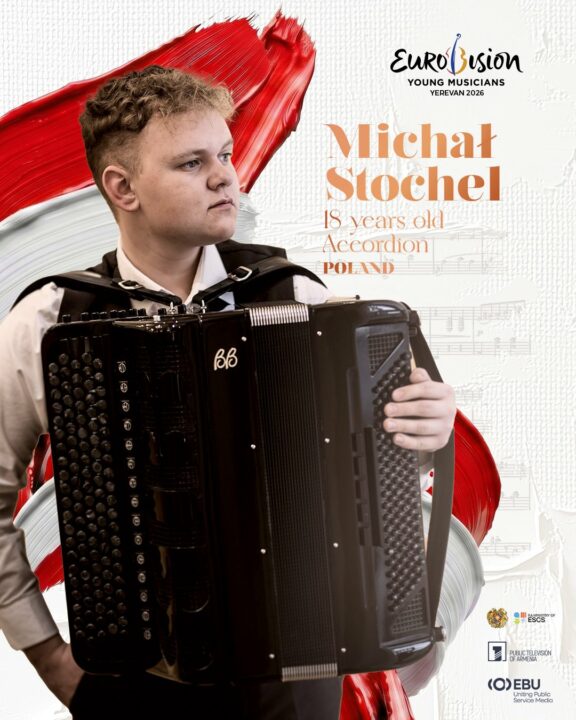 Michał Stochel, representante de Polonia en el Festival de Eurovisión de Jóvenes Músicos 2026 | Imagen: AMPTV