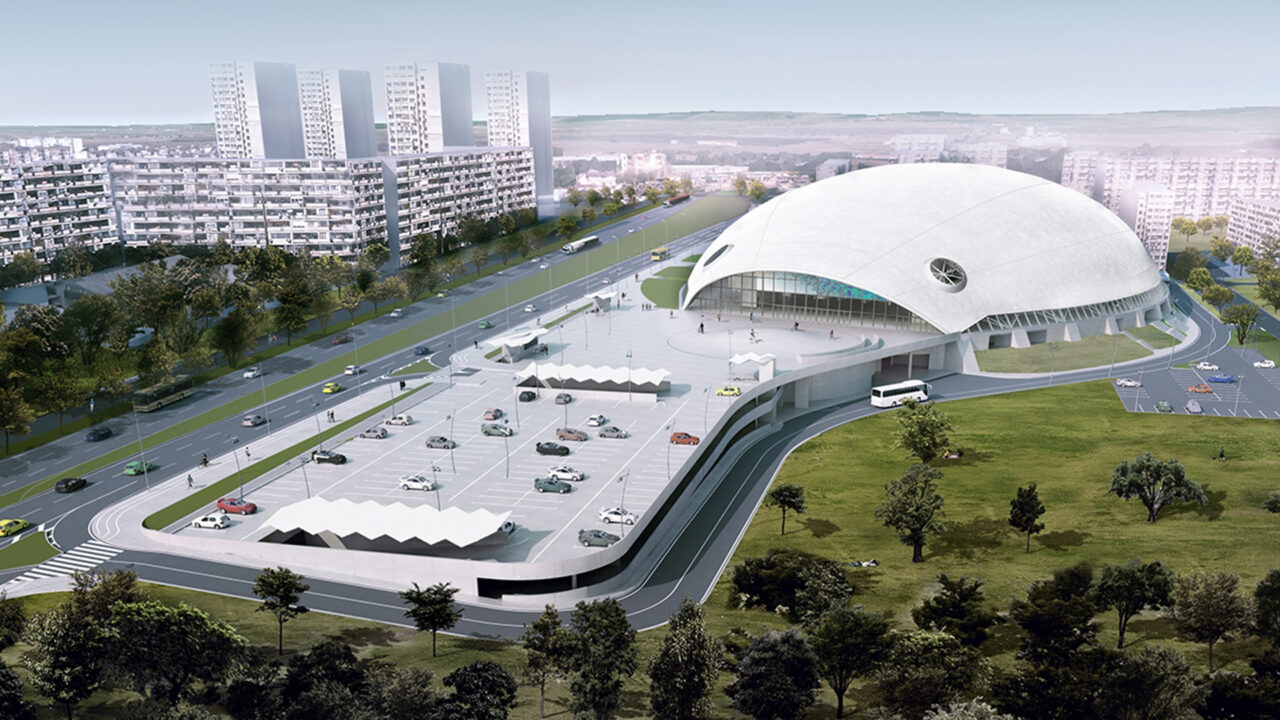 Exterior del Arena Burgas de Burgas (Bulgaria) | Imagen: Gradat