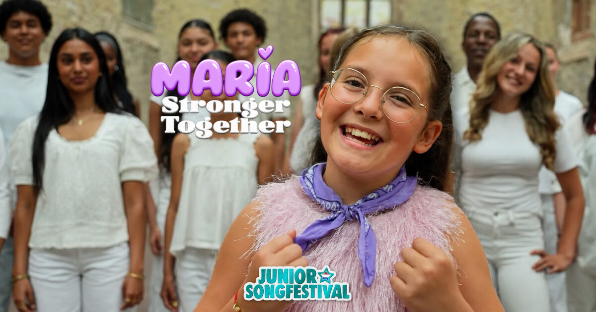 Maria, finalista del Junior Songfestival 2026 | Imagen: AVROTROS