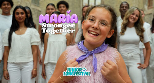 Disfruta del videoclip oficial de «Stronger Together», la propuesta de Maria en el Junior Songfestival 2026