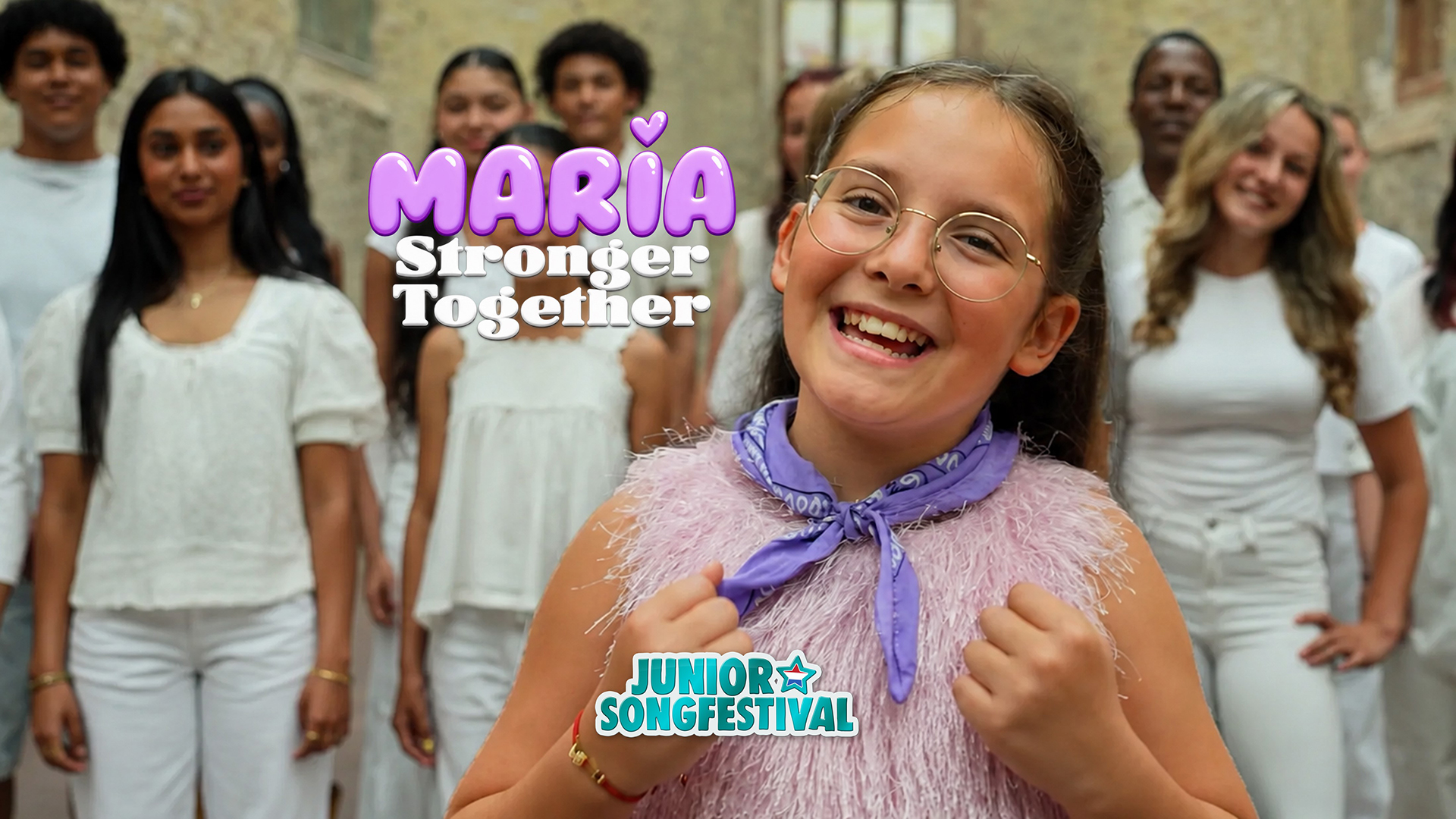 Maria, finalista del Junior Songfestival 2026 | Imagen: AVROTROS
