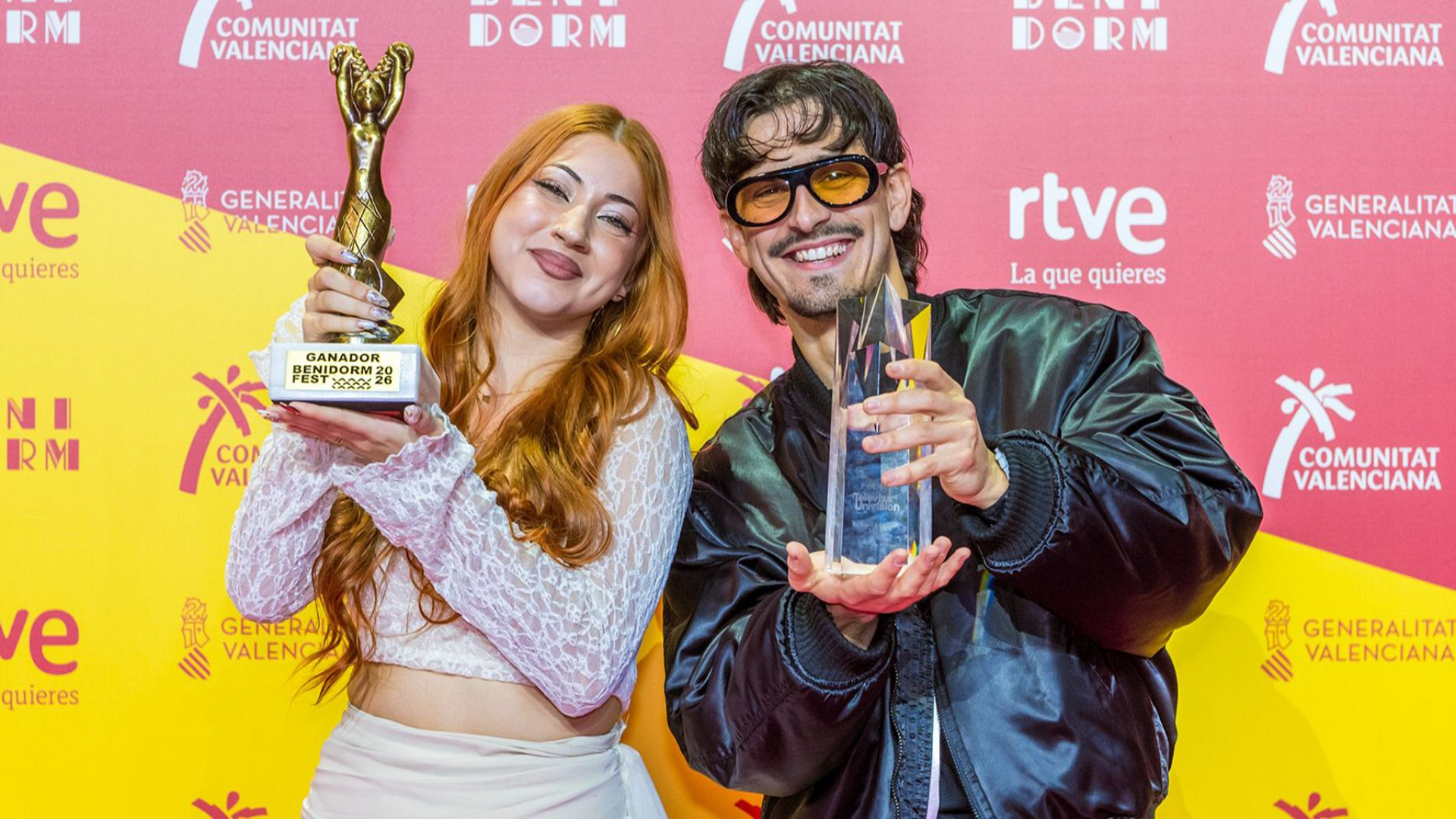 Tony Grox & LUCYCALYS, ganadores del Benidorm Fest 2026 | Imagen Raúl Tejedor - RTVE