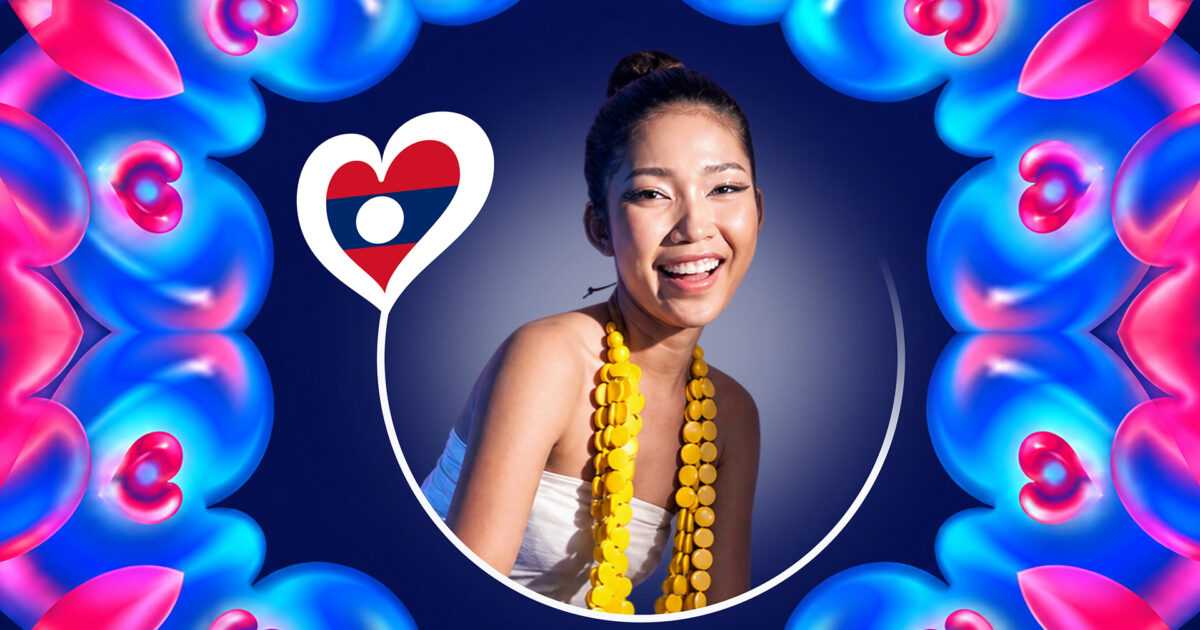 Thinla, representante de Laos en Eurovisión Asia 2026 | Imagen: VTE9 | Concepto gráfico: EBU - Voxovation | Edición de la imagen: José Miguel Mancheño - ESCplus