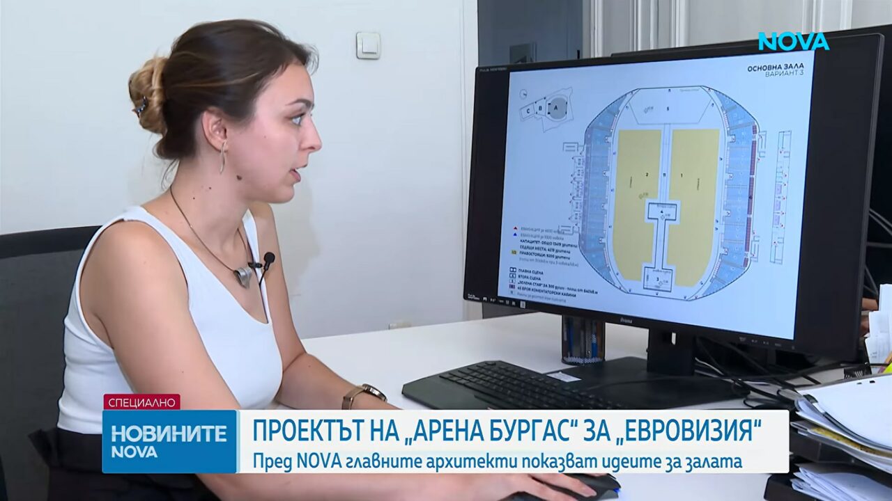 Diseño del escenario del Festival de Eurovisión 2027 (Opción 2) | Imagen: NOVA - ESC Discord