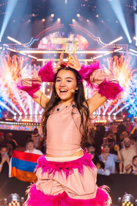 Naré (Armenia), ganadora del Festival de Eurovisión Junior 2026 | Imagen: Corinne Cumming - EBU