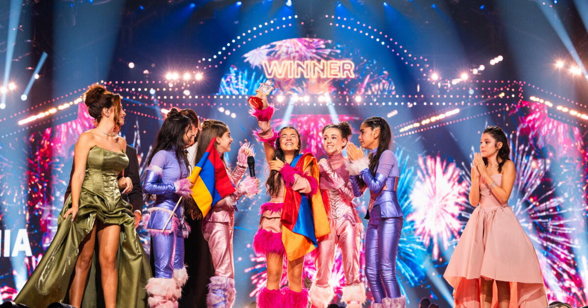 Naré (Armenia), ganadora del Festival de Eurovisión Junior 2026 | Imagen: Corinne Cumming - EBU