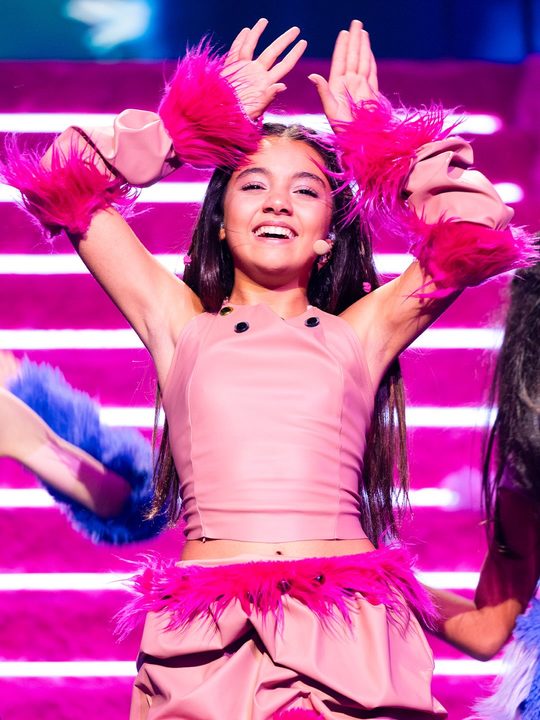 Naré (Armenia) en su primer ensayo individual en el Festival de Eurovisión Junior 2026 | Imagen: Corinne Cumming - EBU
