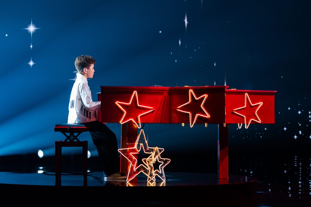 Alec Burette (Francia) en su primer ensayo individual en el Festival de Eurovisión Junior 2026 | Imagen: Corinne Cumming - EBU