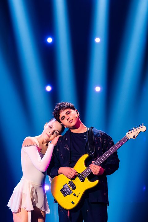 Matteo Trullu (Italia) en su primer ensayo individual en el Festival de Eurovisión Junior 2026 | Imagen: Corinne Cumming - EBU