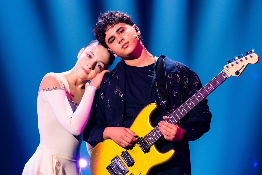 Matteo Trullu (Italia) en su primer ensayo individual en el Festival de Eurovisión Junior 2026 | Imagen: Corinne Cumming - EBU