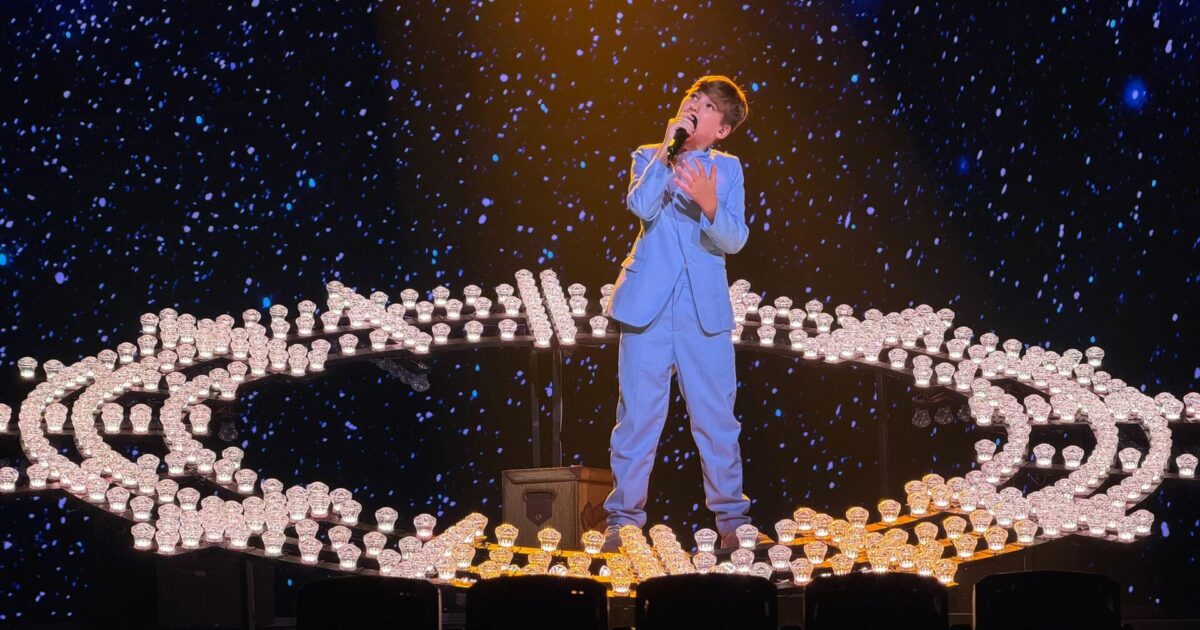 Lucas Paulano (España) en su segundo ensayo individual en el Festival de Eurovisión Junior 2026 | Imagen: RTVE