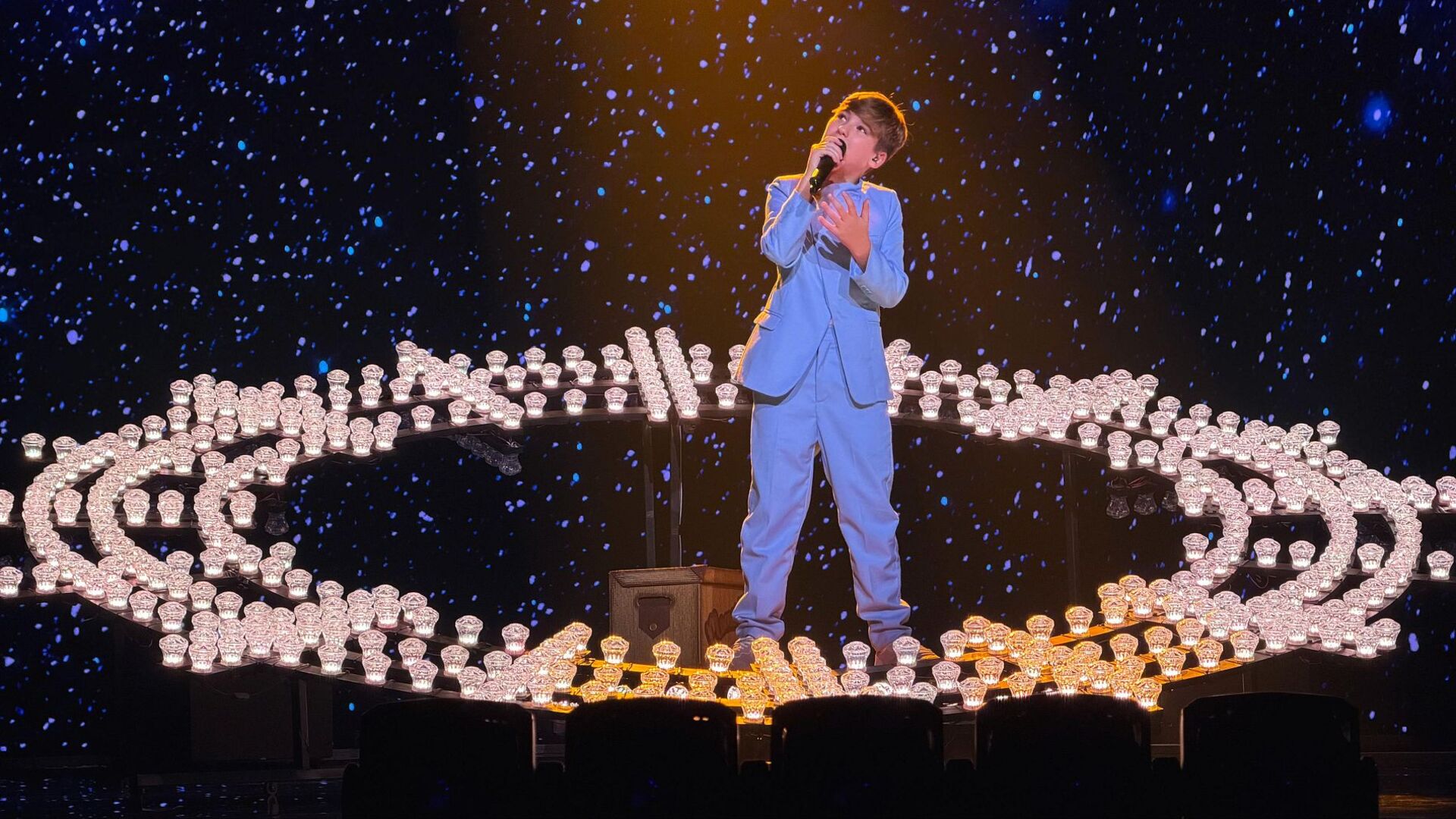 Lucas Paulano (España) en su segundo ensayo individual en el Festival de Eurovisión Junior 2026 | Imagen: RTVE