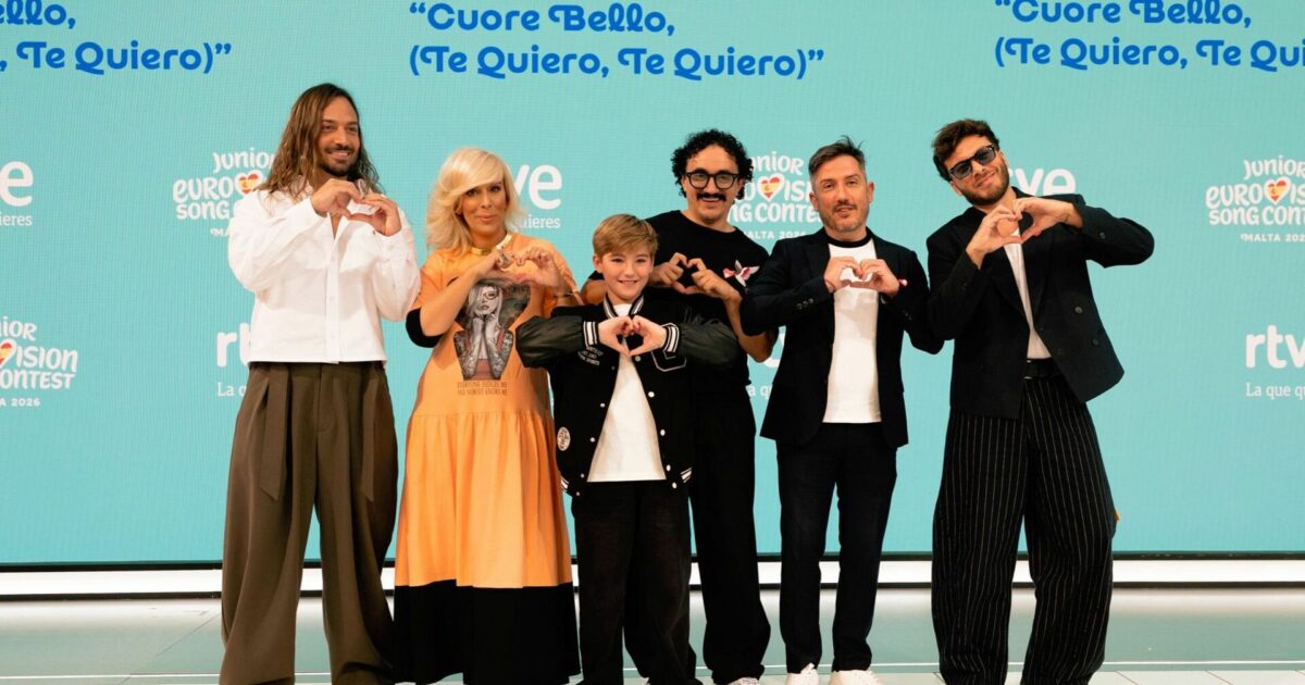 Dangelo, María Eizaguirre, Lucas Paulano, César Vallejo, Sergio Calderón y Blas Cantó | Imagen: RTVE