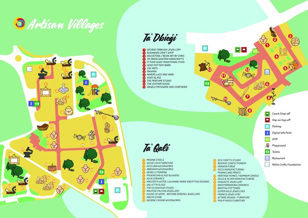 Mapa de Ta’ Qali (Malta) | Imagen: Visit Malta
